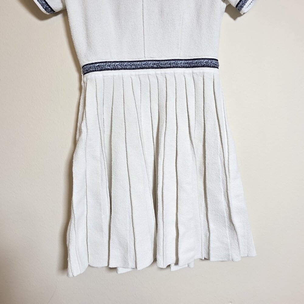 Maje Pleated Mini Dress Size 38 - Picture 7 of 8